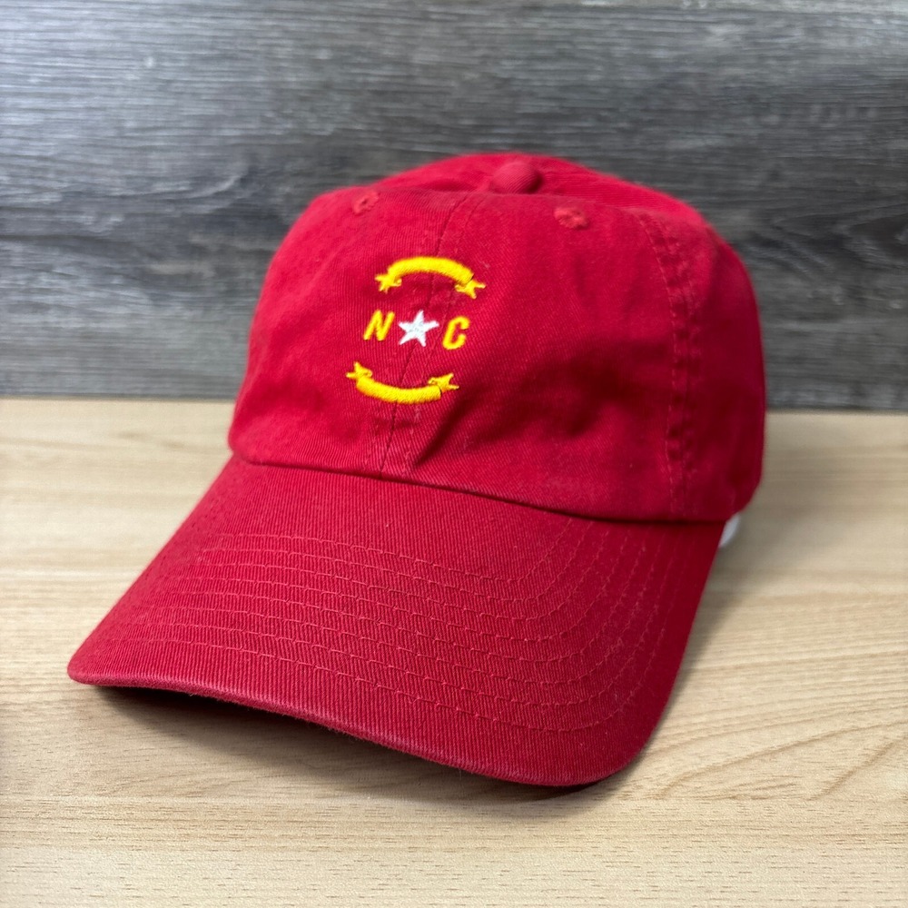 National Cycle Hat Cap Strap Back Red Heritage Line Motorcycle Biker Adjustable